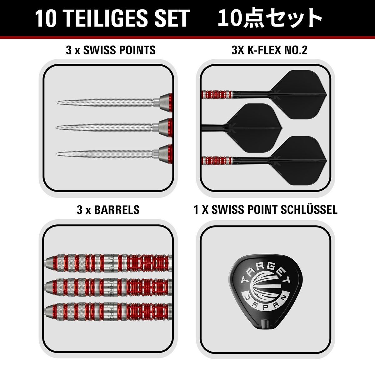 Target Black Marque Spinel 90% Swiss Points Steeldarts 23/24 Gramm Steeldarts