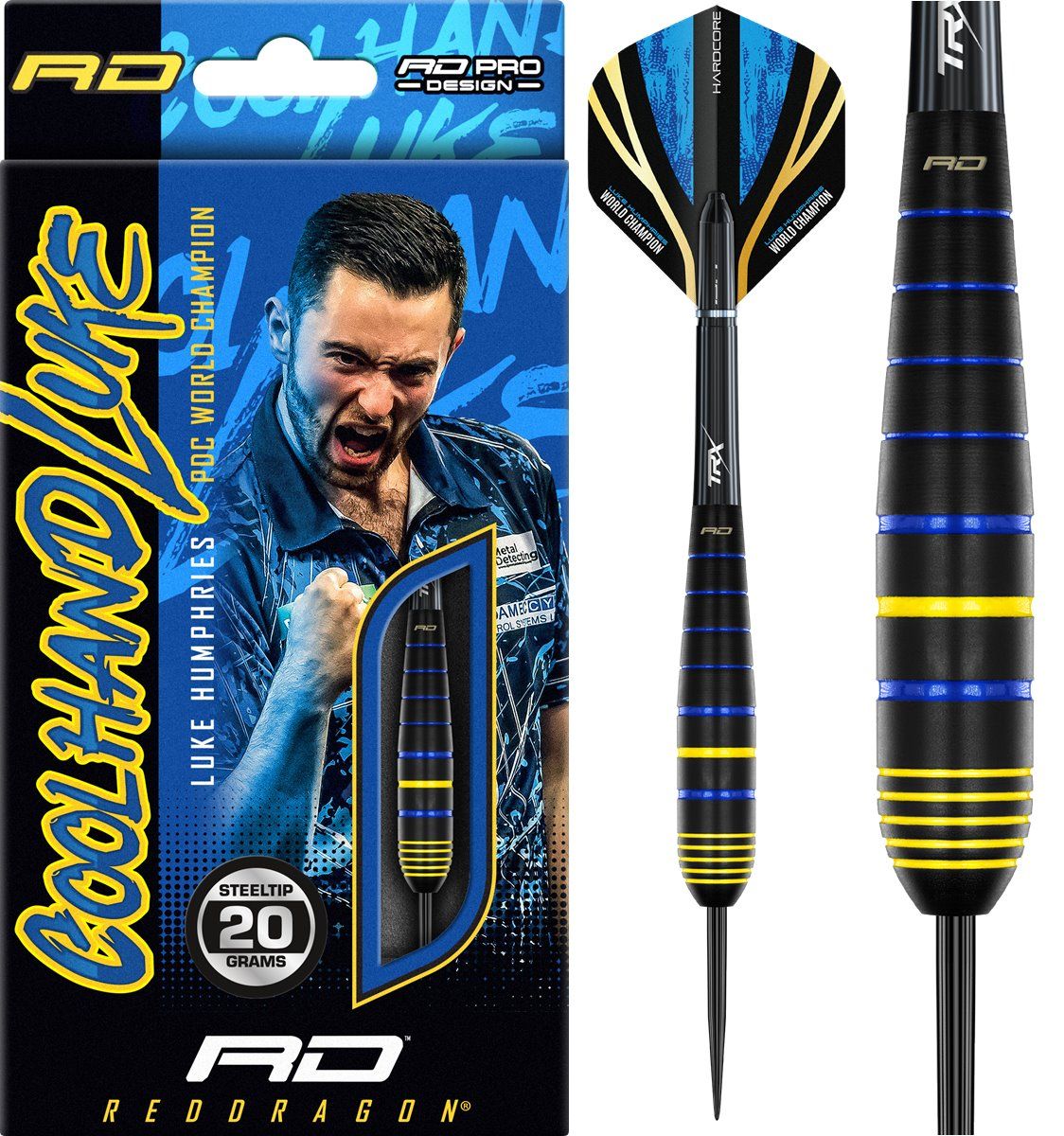 RedDragon Luke Humphries Brass Steeldarts 20/22 Gramm Steeldarts