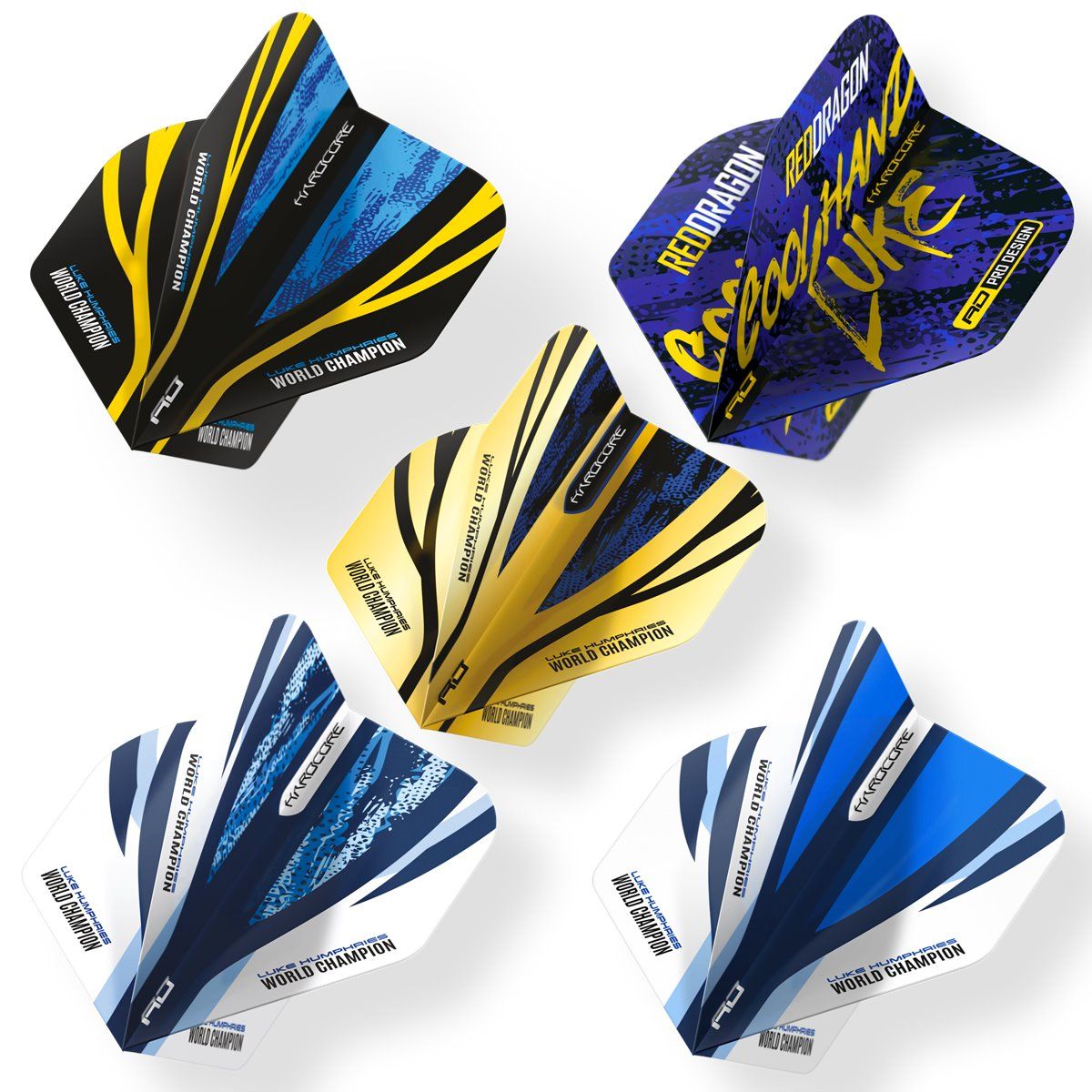 Reddragon Luke Humphries Dart Flight Collection Standard Flights