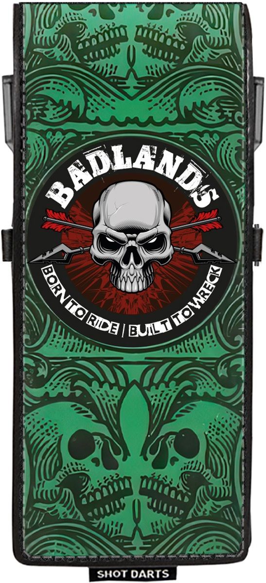 Shot! Inked Badlands Green Dart Case Dart Tasche