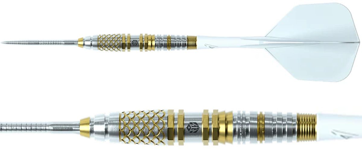 B-Ware - Verpackung eingerissen, defekt - Caliburn Player Darts Gold Spear Lee Soon An 90% Steeldarts 23 Gramm Steeldarts