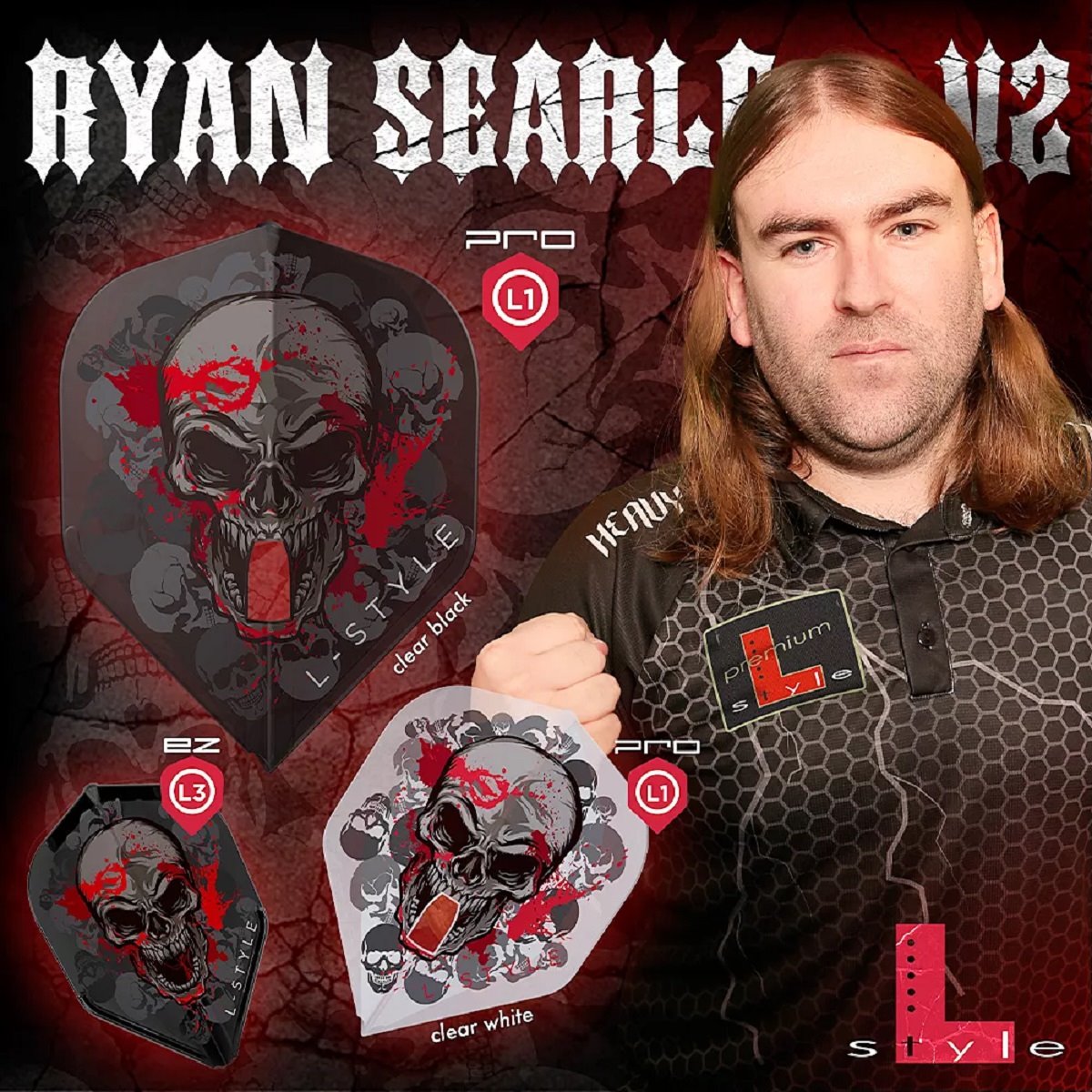 L-Style Champagne Flights Pro - Beau Greaves V2 Dart Flights