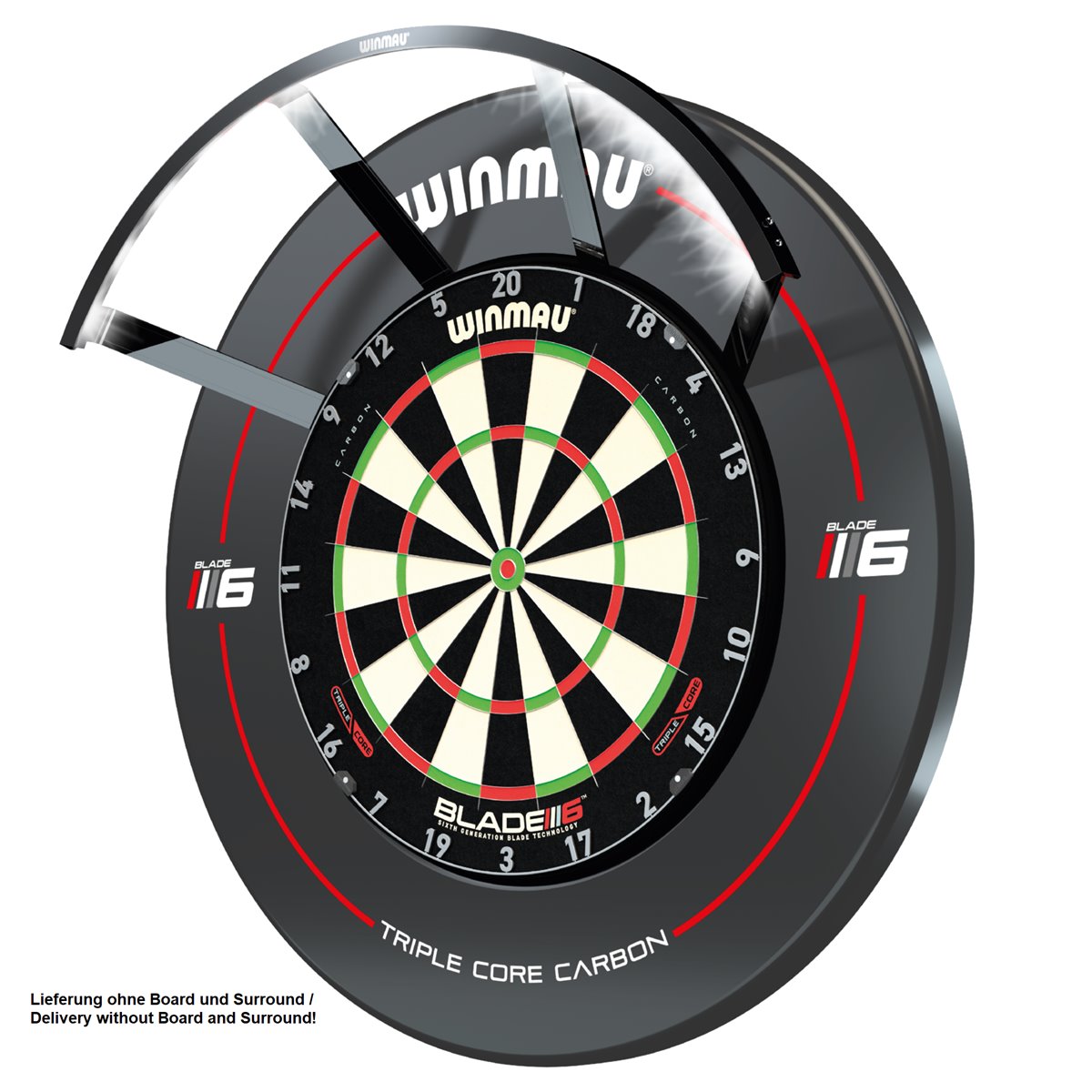 Steel Dart XL Surround mit Testsieger LED Beleuchtung Catchring