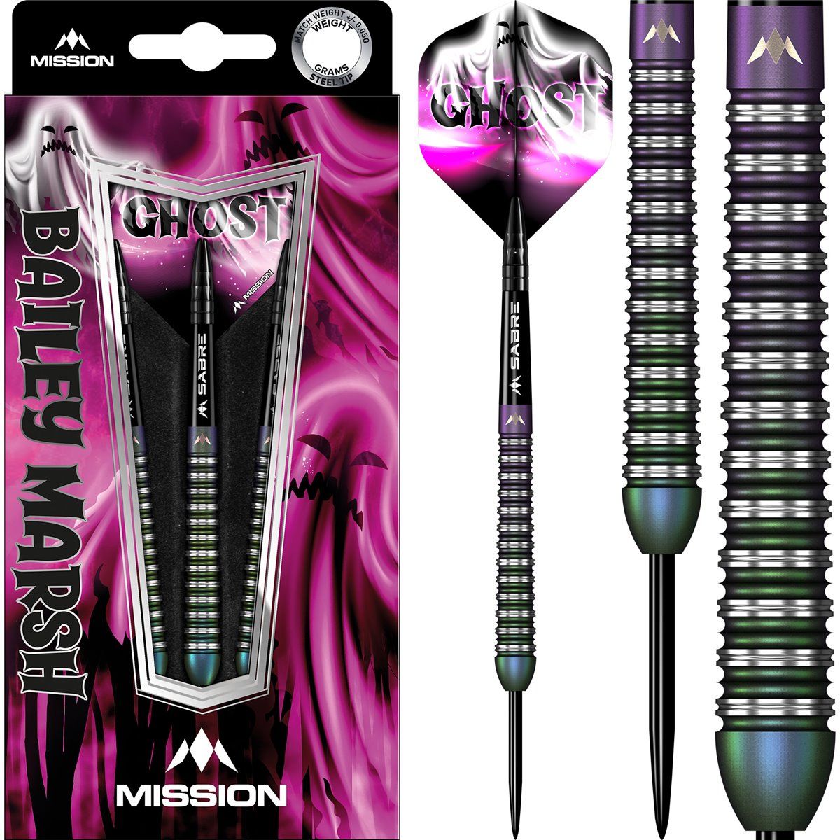 Flechette Pointe Acier Mission Celestial Coral PVD 95 % Fléchettes