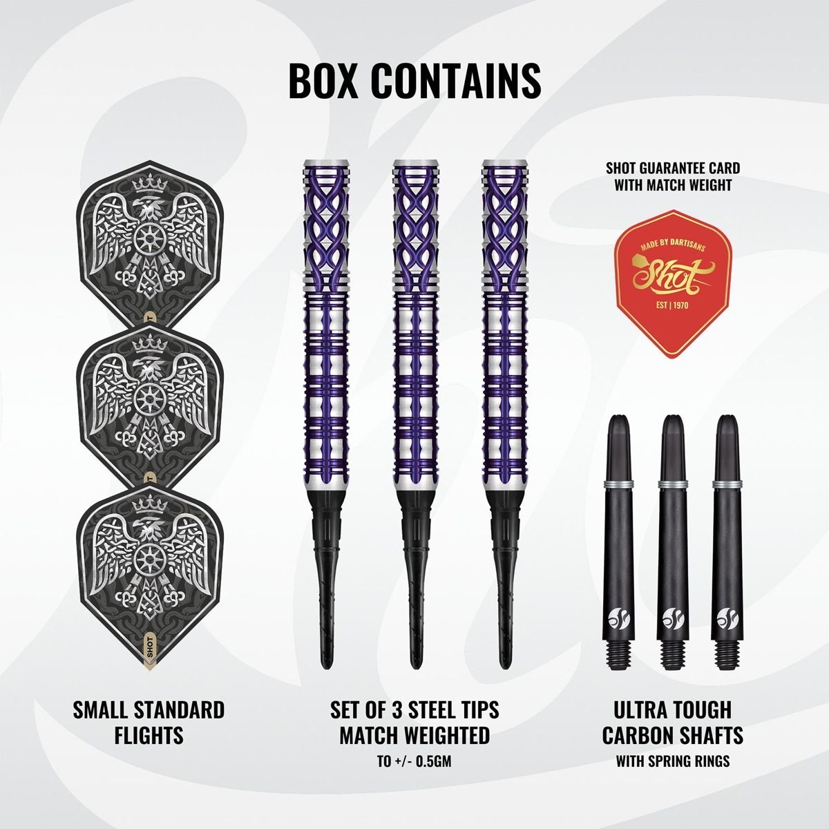 Shot! Goths Visara 90% Tungsten Softdarts 20 Gramm Softdarts