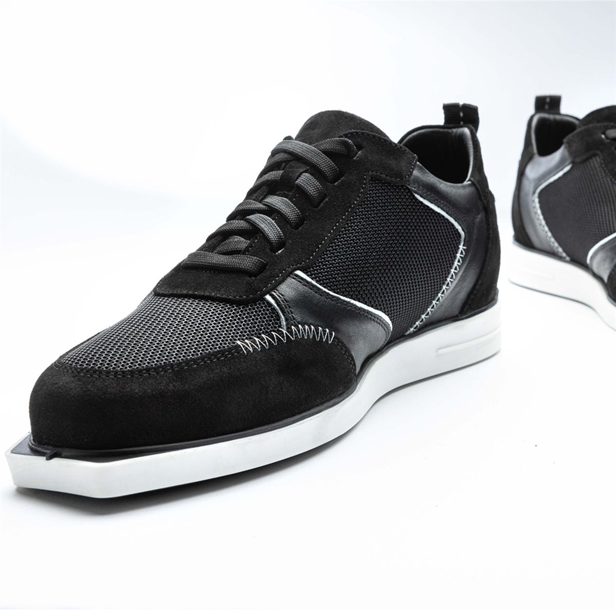 Triple20 Dartschuhe Textil Leder Schwarz Weiß Dartschuh