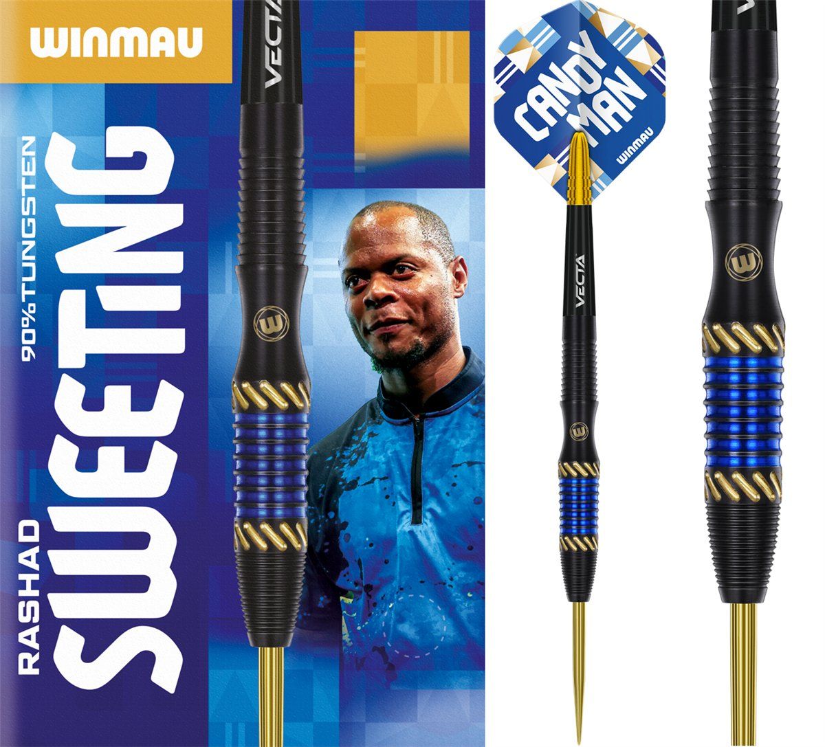 Winmau Rashad Sweeting 90% Steeldarts 24 Gramm Steeldarts