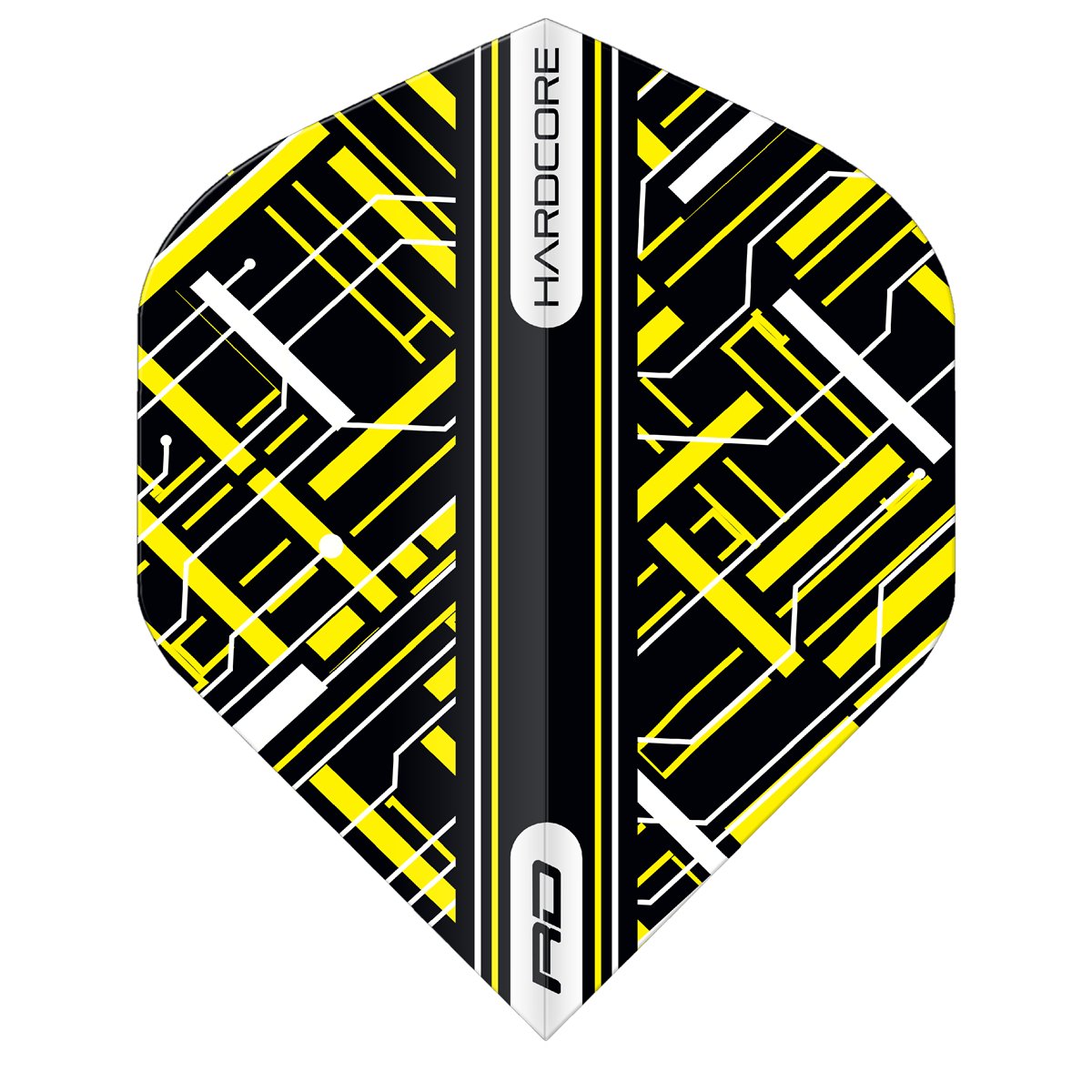 Reddragon Dartflight Hardcore Radical Black & Yellow Standard Flights