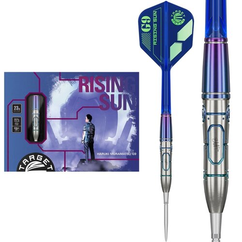 Target Rising Sun Haruki Muramatsu Gen 9 NO GROOVE 95% Swiss Points Steeldarts 23 Gramm Steeldarts