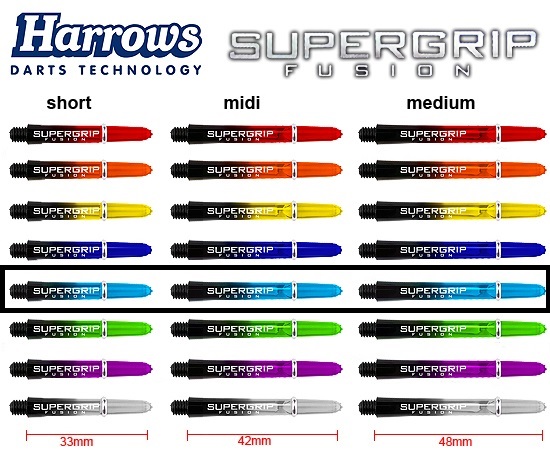 Hellblau_1tXIdL211BJ0Yl Harrows Supergrip FUSION TWOTONE Shafts Schäfte