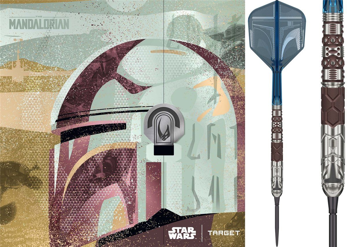 Target Star Wars Mandalorian Swiss Point 95% Steeldarts 22/24/26 Gramm Steeldarts