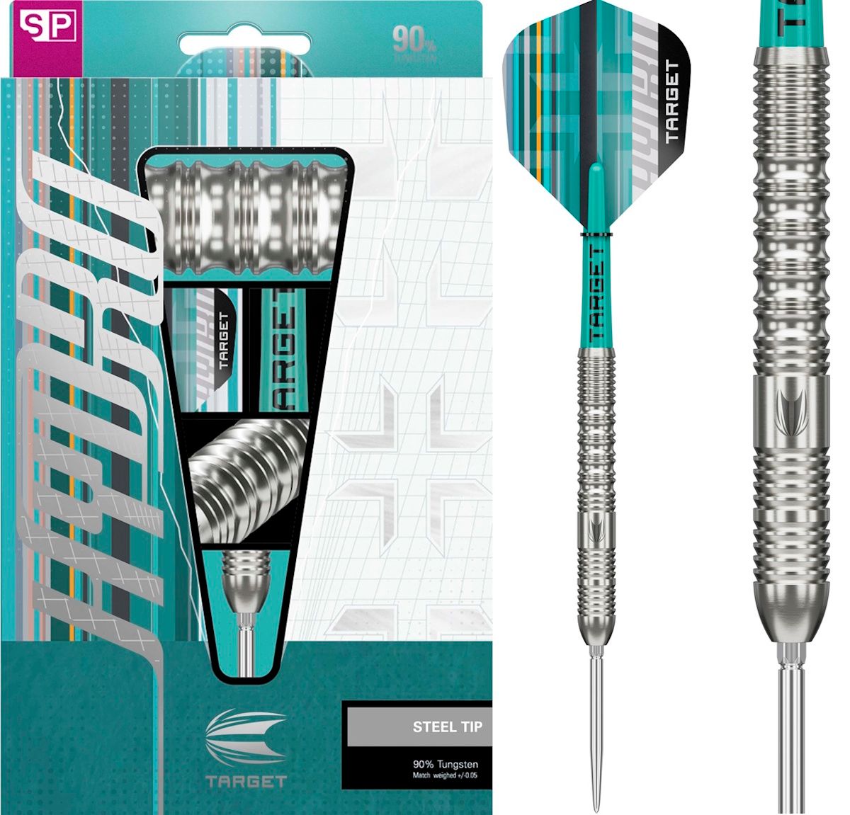 Target Hydro 01 Swiss Point 90% Steeldarts 22/23/24 Gram Steeldarts