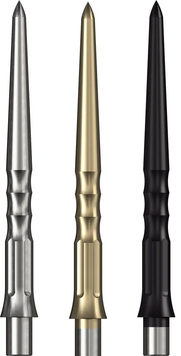 Caliburn EVO Point Ripple No Lip Silber/Schwarz/Gold 28/32mm Wechselspitzen