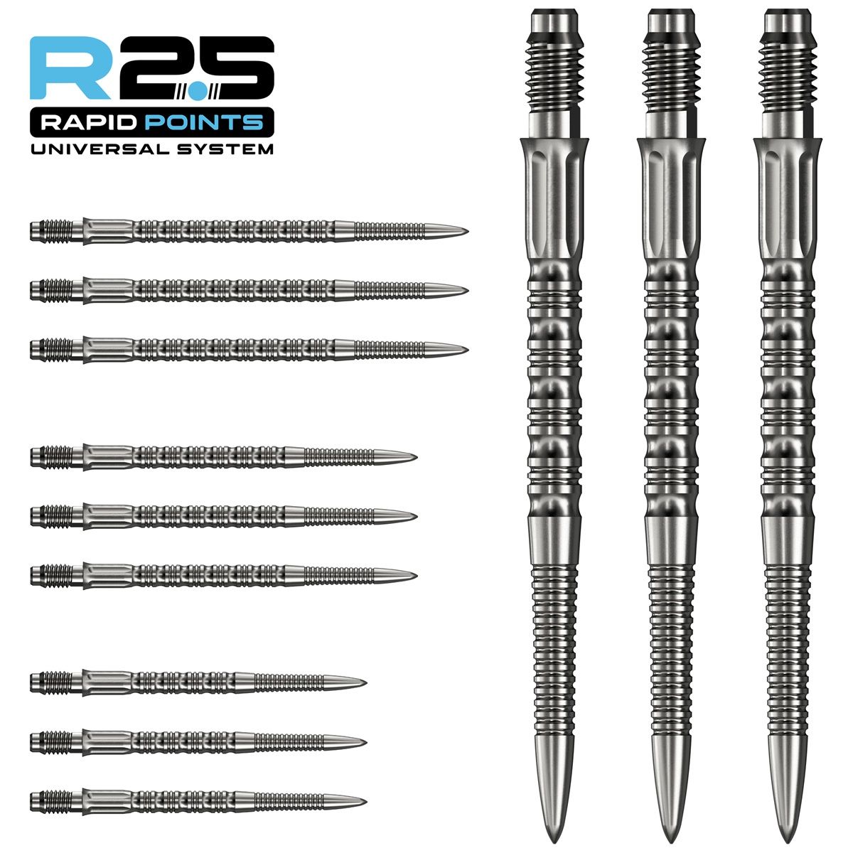 Mission R2.5 Rapid Point RP GV2 Silber 30/35/40 mm Wechselspitzen
