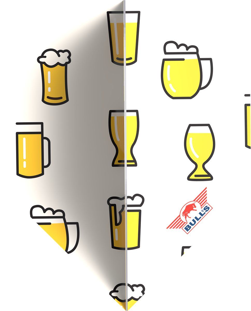 Bull´s Design 100 Beer Cartoons Standard No2 Flights