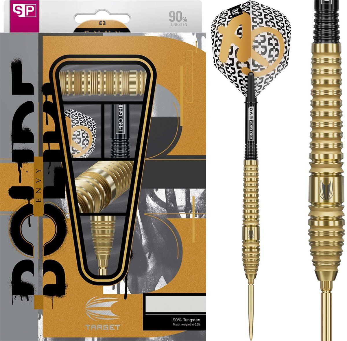 Target Bolide Envy 03 Swiss Point 90% Steeldarts 22/24/26 Gramm Steeldarts