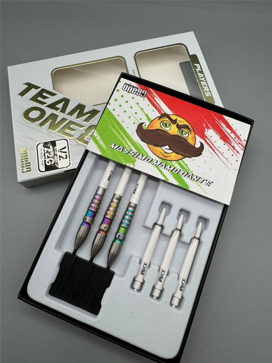 ONE80 Mamo Massimo V2 90% Steeldarts 22 Gramm Steeldarts
