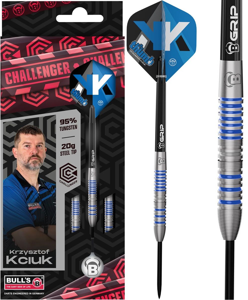 Bull´s Challenger Krzysztof Kciuk 95% Steeldarts 20 Gramm Steeldarts