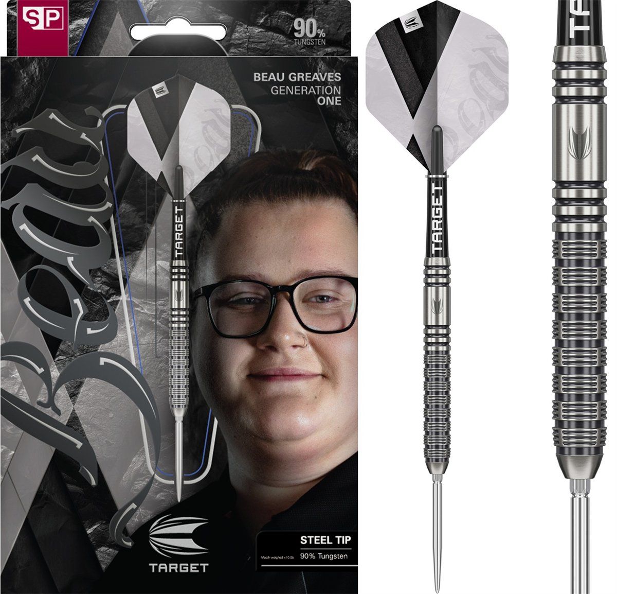 Target Beau Greaves G1 Swiss Point 90% Steeldarts 23/25 Gram Steeldarts