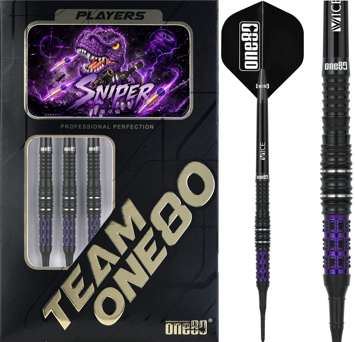 ONE80 Luo Zhuolun Sniper 90% Softdarts 18 Gramm Softdarts