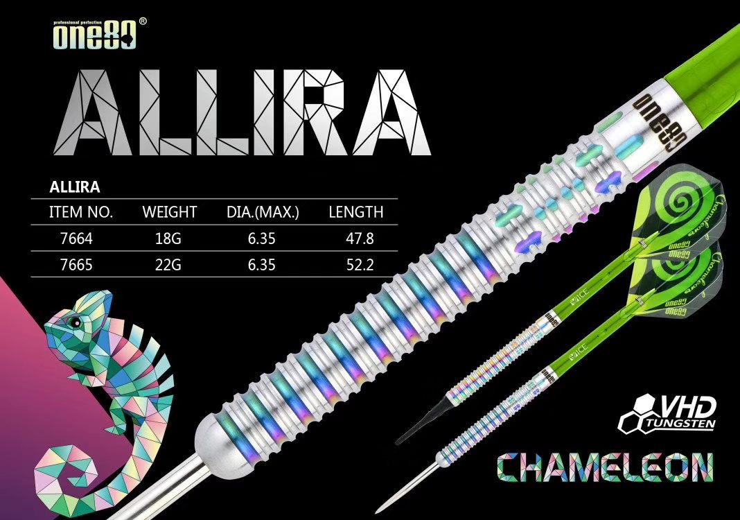 One80 Chameleon Allira Soft Darts 18 Gramm Softdarts