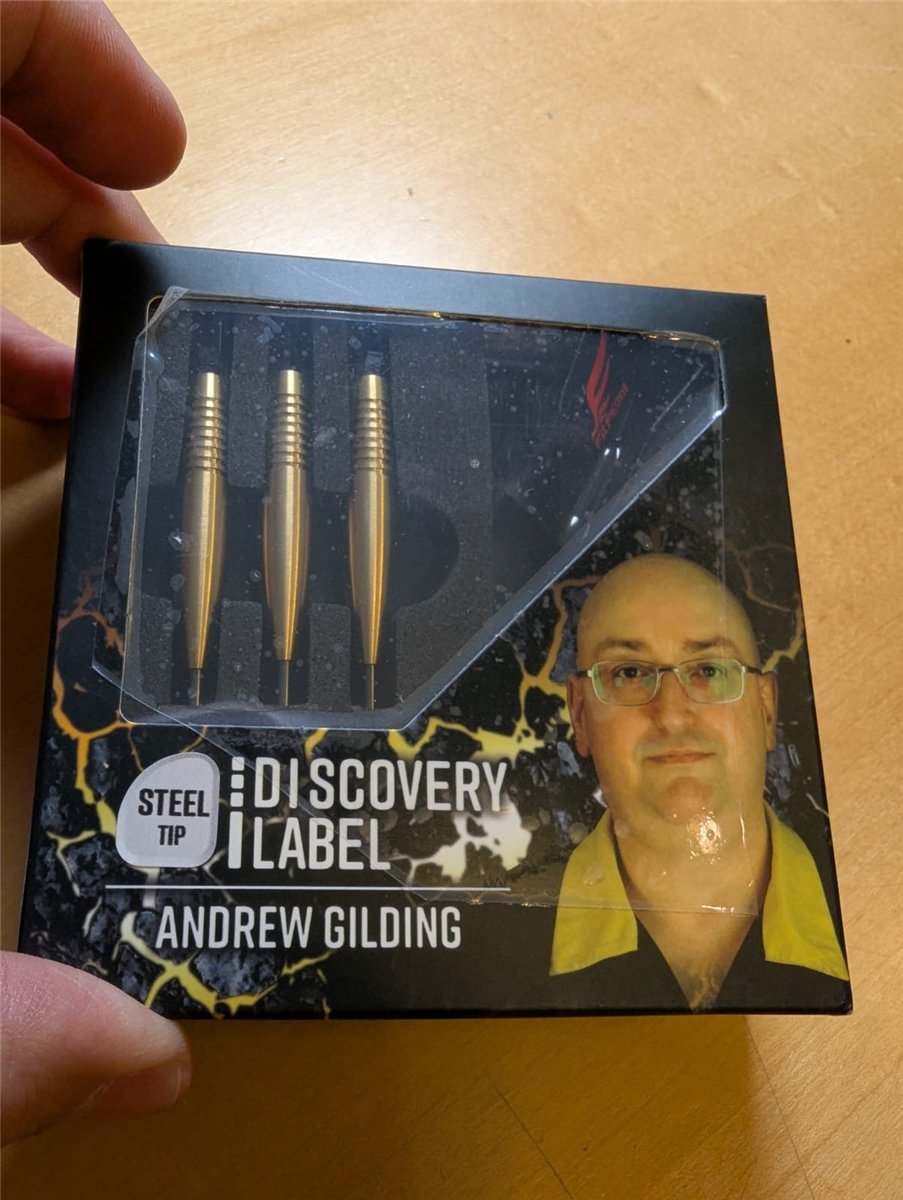 B-Ware Retour Cosmo Darts Discovery Label Andrew Gilding Steeldarts 24g Steeldarts