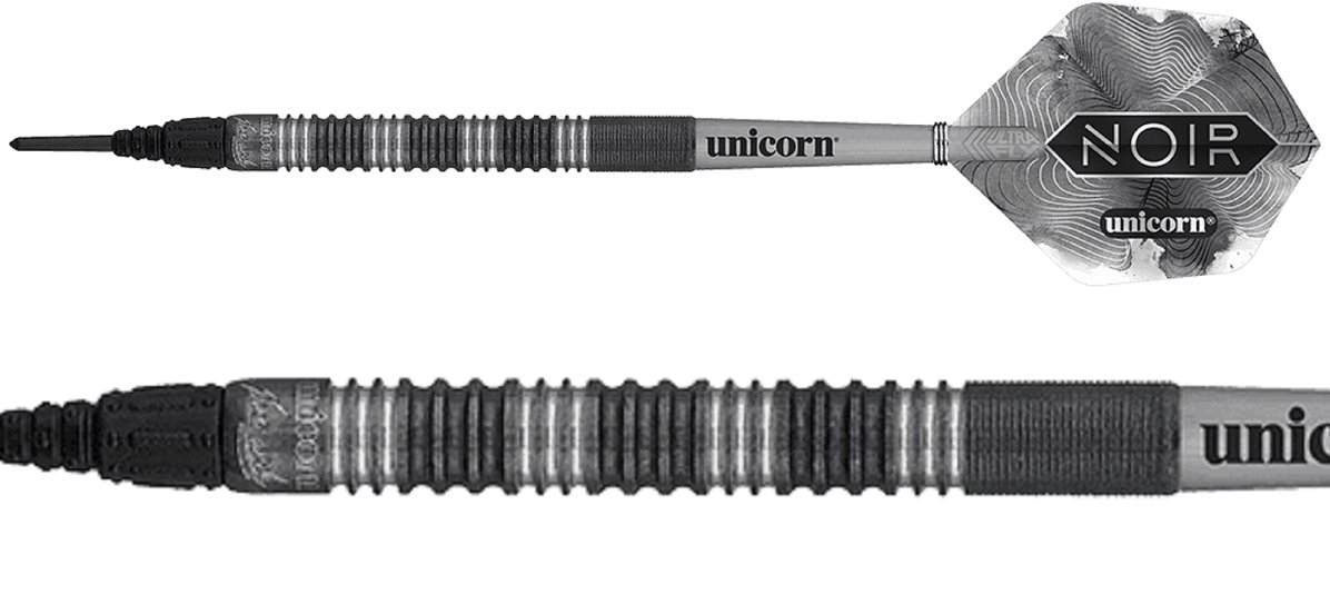 B-Ware - Gewichtsangabe Verpackung ist falsch Unicorn James Wade Noir 2022 90% Softdart 18 Gramm E-Dart Softdarts