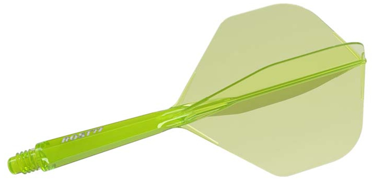 Cuesoul Dart Flight/Shaft ROST 77 Transparent Grün Standard Flights