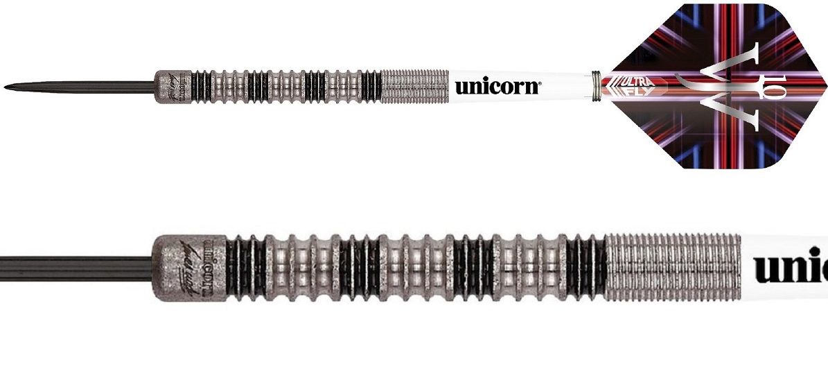 B-Ware Bohrung der Spitzen nicht 100% gerade Unicorn James Wade Premier 90% Tungsten Steel Darts 21 Gram Steeldarts