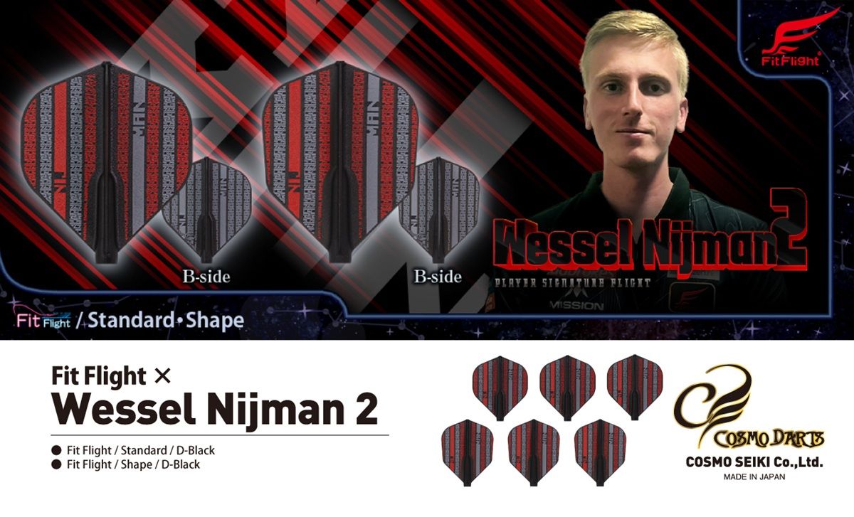 Cosmo Darts Fit Flights Wessel Nijman 2 Standard Flights