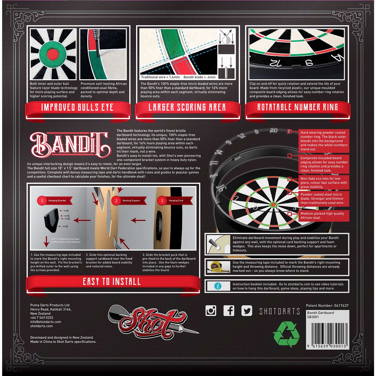 Shot-Bandit-Dartboard-Verpackung-Ruckseite Bild 9