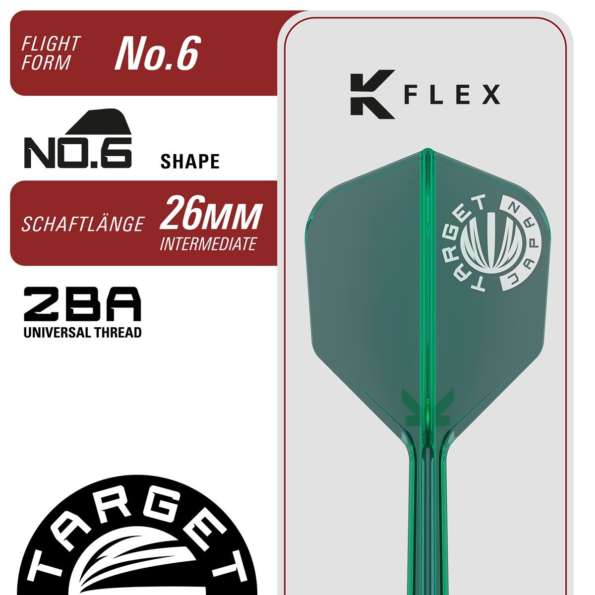 Target Zenith G2.5 Tung Suk 90% 2BA Softdarts 20 Gramm Softdarts