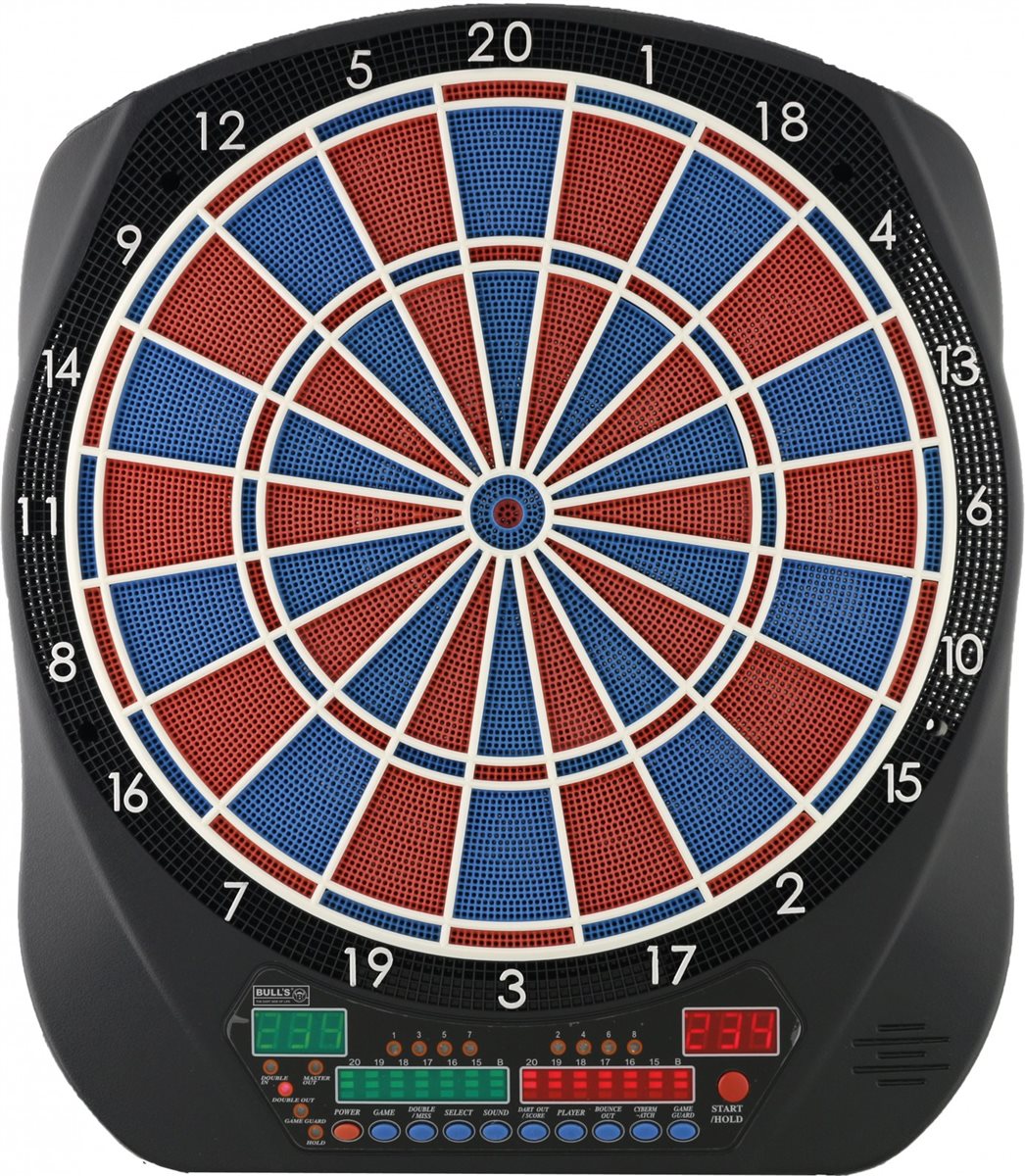 BULL'S Flash RB Sound Elektronik Dartboard Stimme Russ Bray E-Dartscheibe