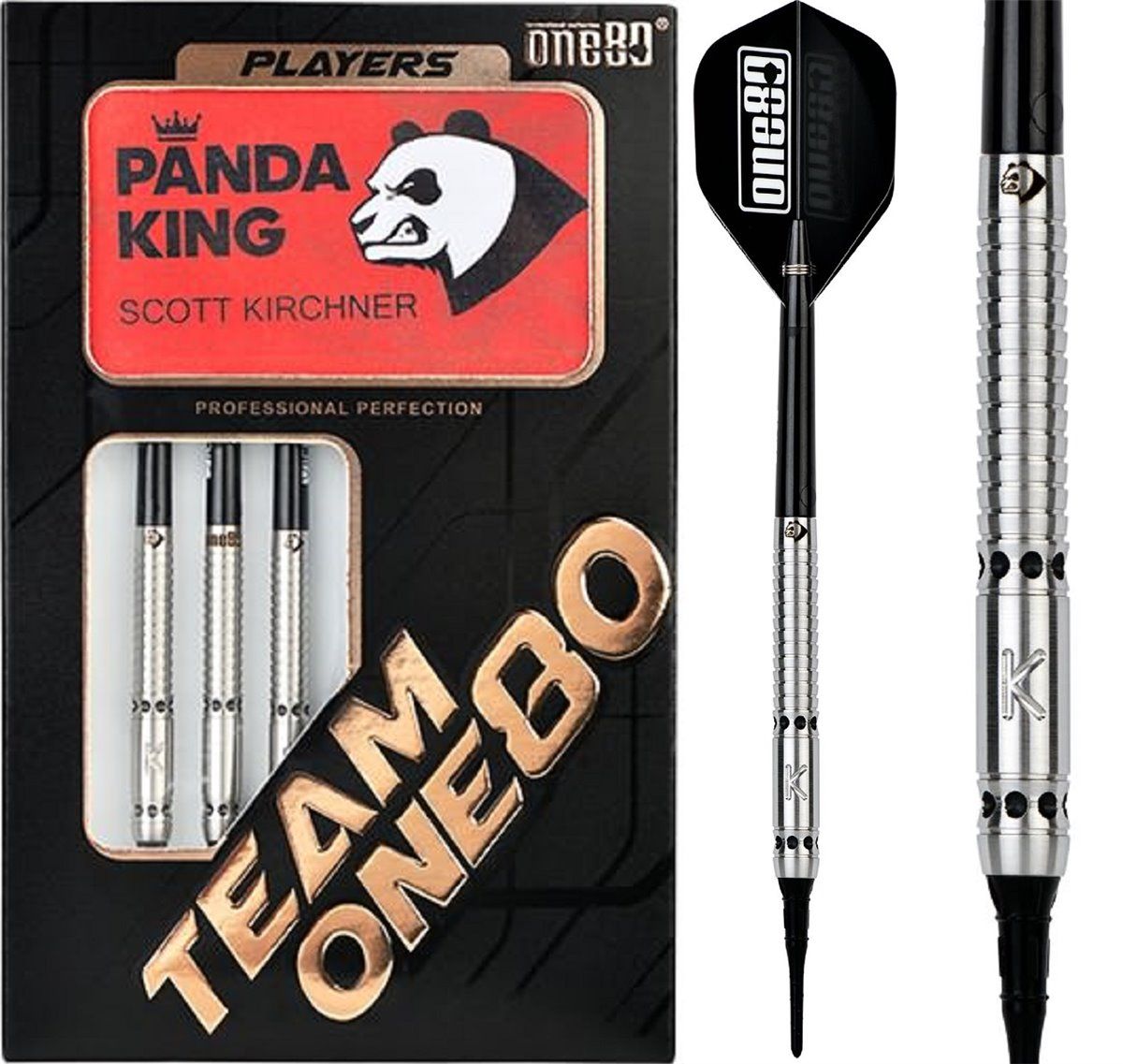 One80 Scott Kirchner Panda King Softdarts 18/20 Gramm Softdarts