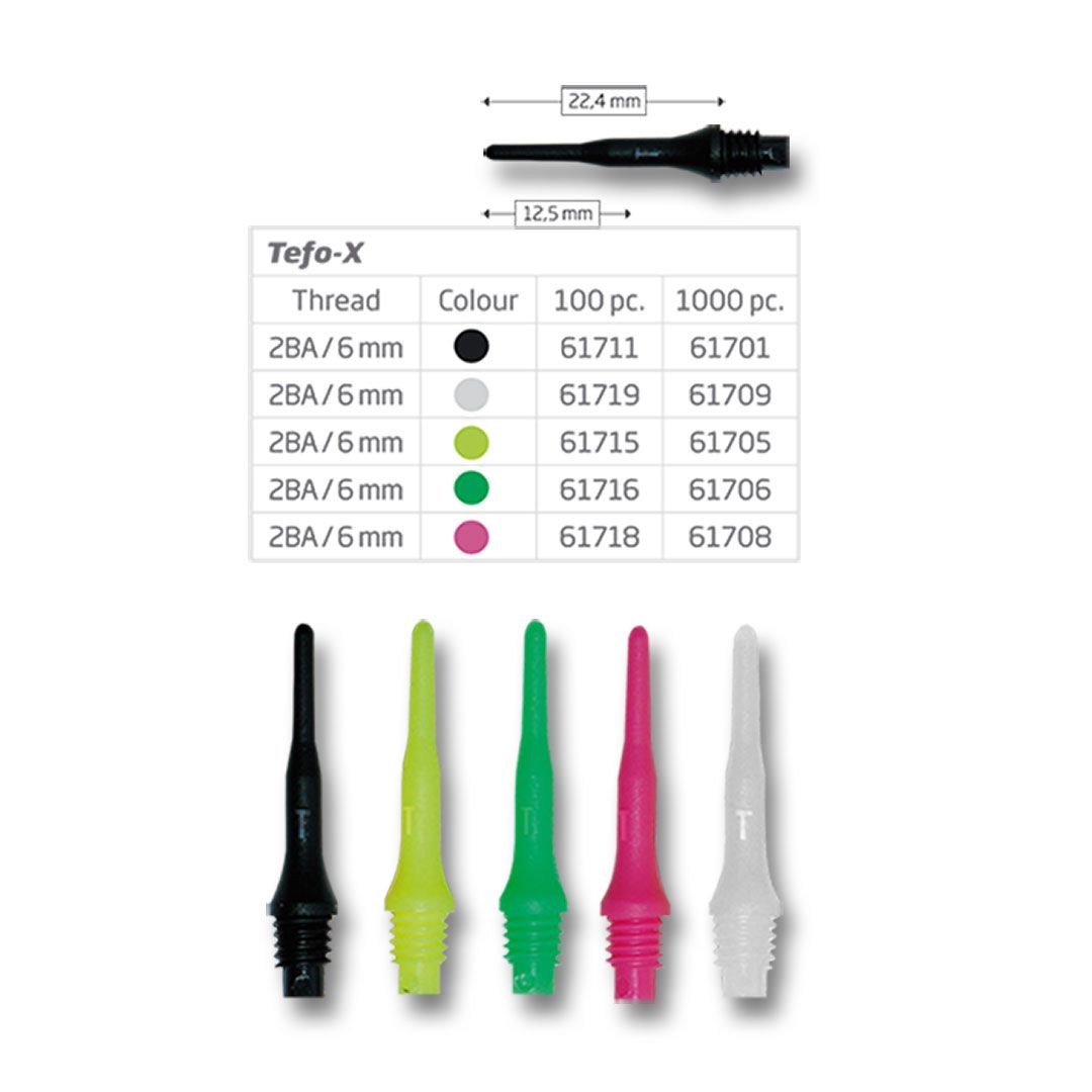 Bull's Tefo-X Tips 6mm Soft Dart Spitzen