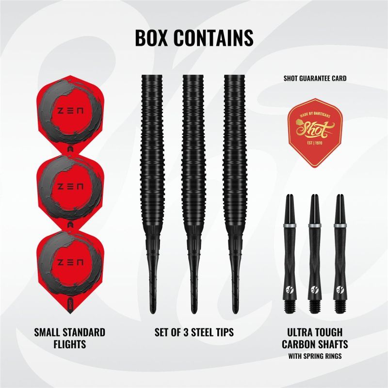 Shot! Zen Torpedo 90% Tungsten Softdarts 20 Gramm Softdarts