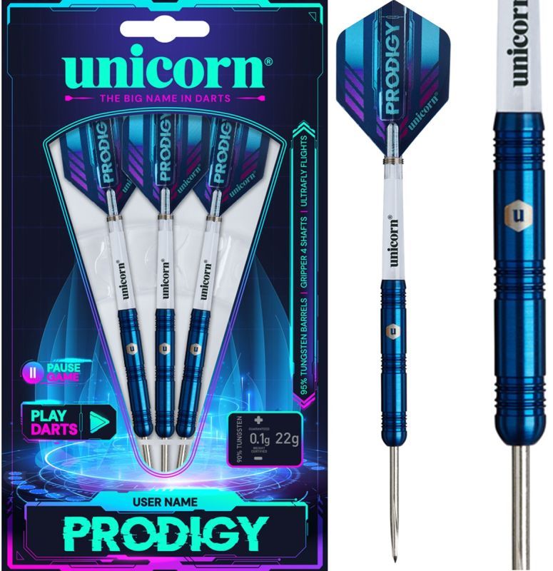 Unicorn Prodigy S1 95% Steeldarts 24 Gramm Steeldarts