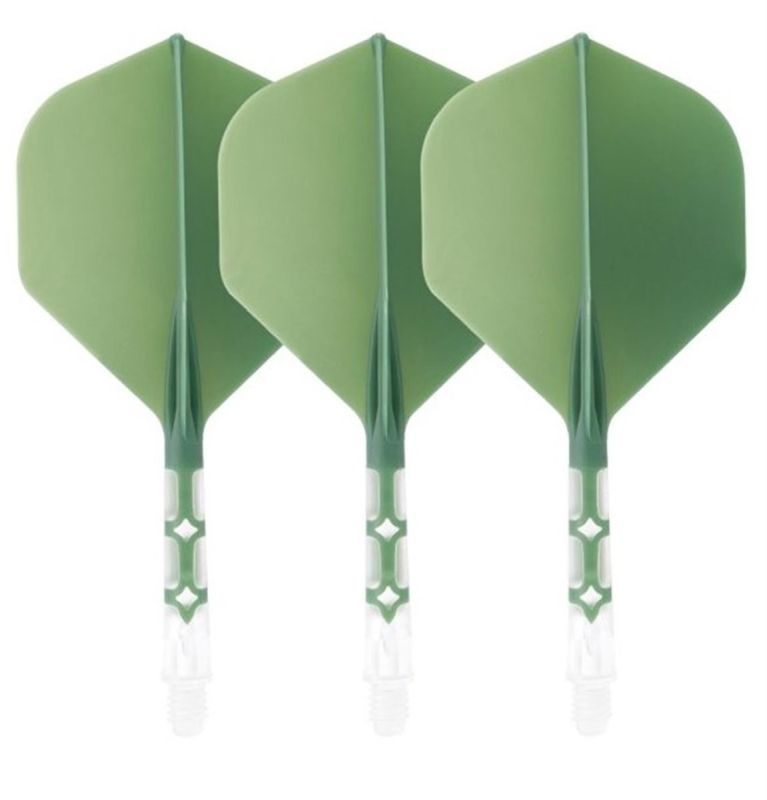 Cuesoul aletta per freccette/Asta ROST T19 Aletta Verde/Trasparente Small Standard Flights