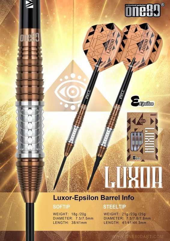 One80 Luxor Epsilon Softdart 18/20 Gram Softdarts