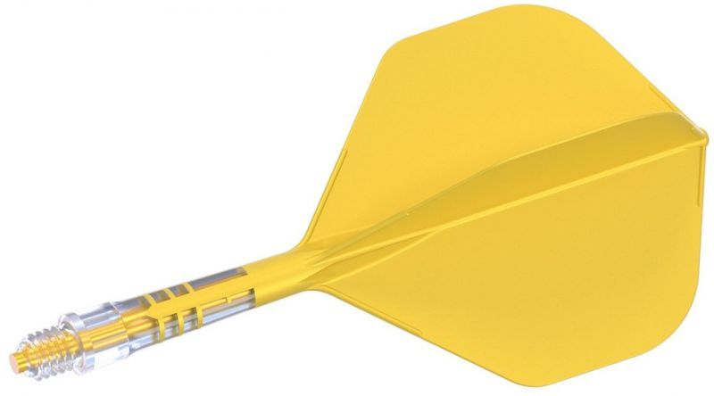 Cuesoul aletta per freccette/Asta ROST T19 Carbon Asta Giallo/Giallo Standard Flights
