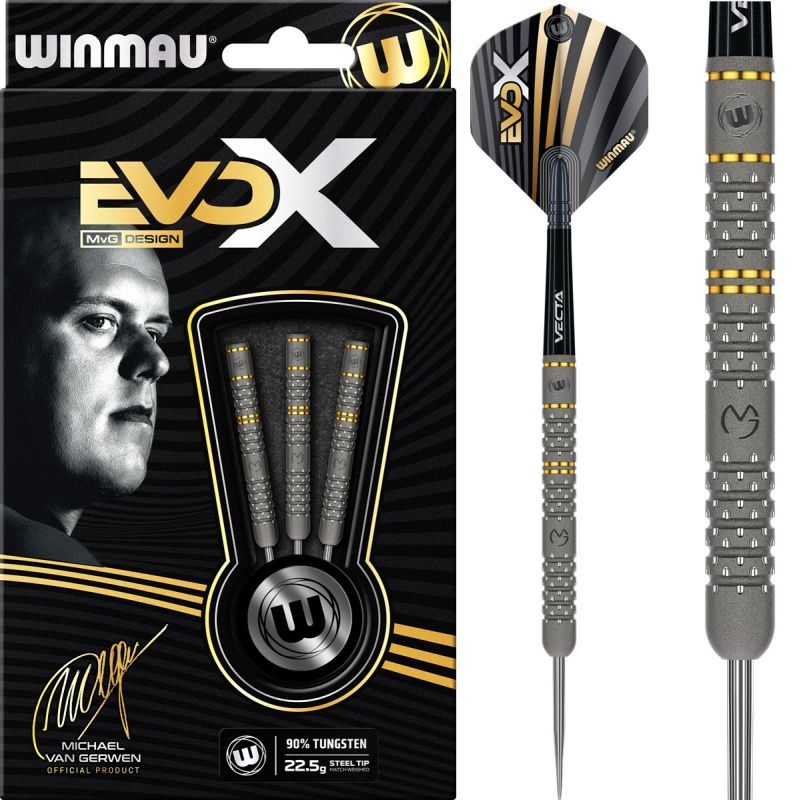 Winmau Michael van Gerwen Evo-X Steeldarts 21/22,5/24 Gramm Steeldarts