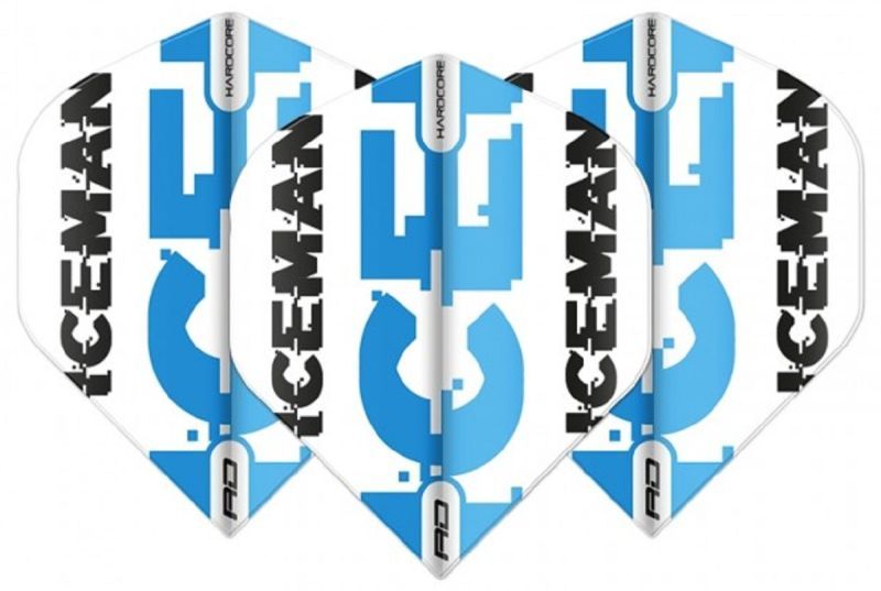 Reddragon Hardcore Gerwyn Price "Iceman" Dart Flights 2020 Weiß/Blau Flights