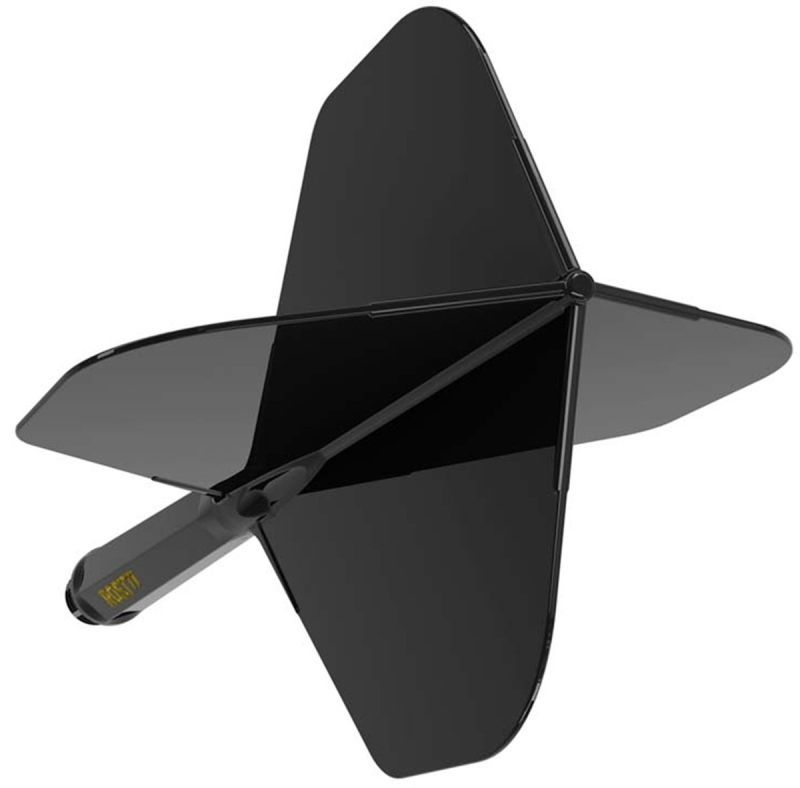 Cuesoul Dart Flight/Shaft ROST 77 Schwarz Small Standard Flights