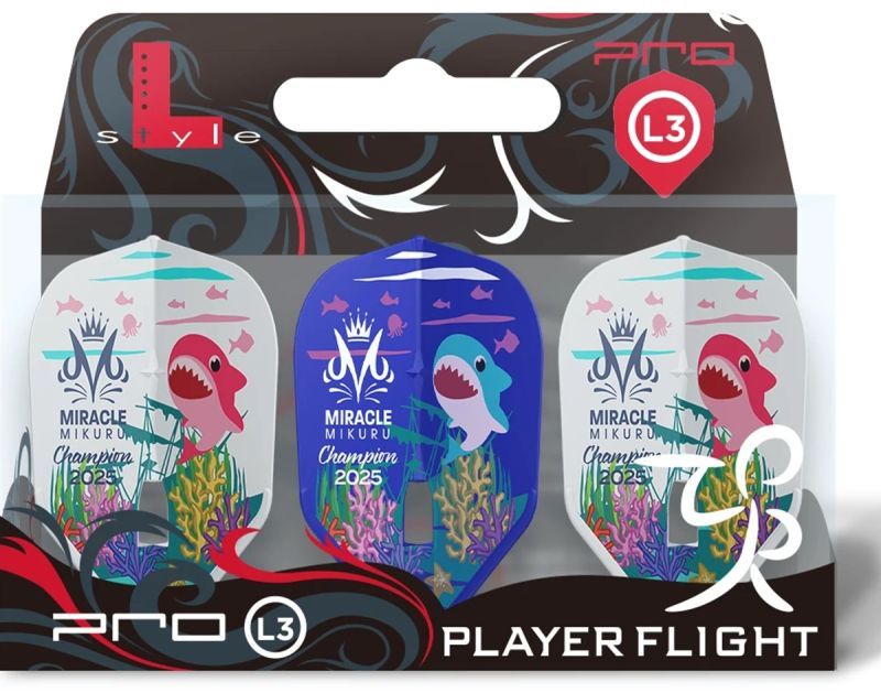 L-Style Signature Flights Pro Mikuri Muramatsu 2025 Champion Shape L3 Mix Flights