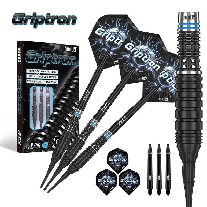 ONE80 Griptron GT3 90% Softdarts 18/20 Gram Softdarts | 18 | ON9711