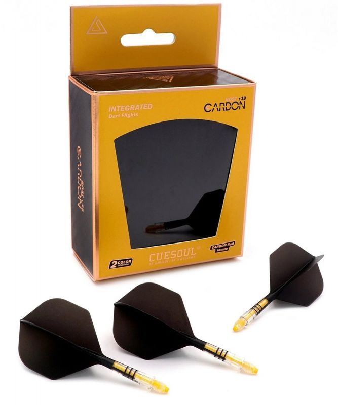 Cuesoul aletta per freccette/Asta ROST T19 Carbon Asta Nero/Giallo Small Standard Flights