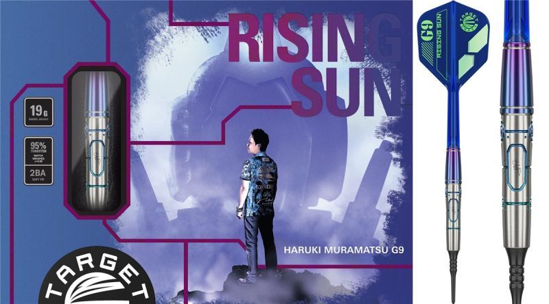 Target Risign Sun Haruki Muramatsu Gen 9 G9 NO GROOVE 95% Softdarts 19 Gramm Softdarts