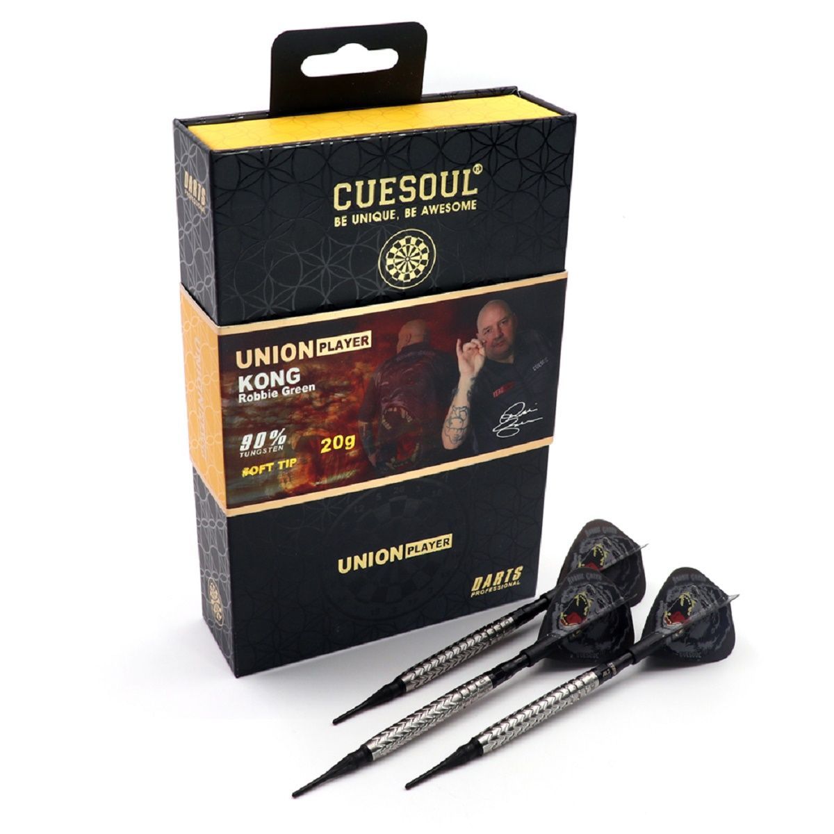 Cuesoul KONG Robbie Green + TERO Flights Softdarts 20 Gram Softdarts