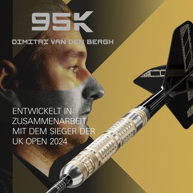 Target Dimitri van den Bergh 95K Swiss Point 95% Steeldarts 22/23/24 Gram Steeldarts
