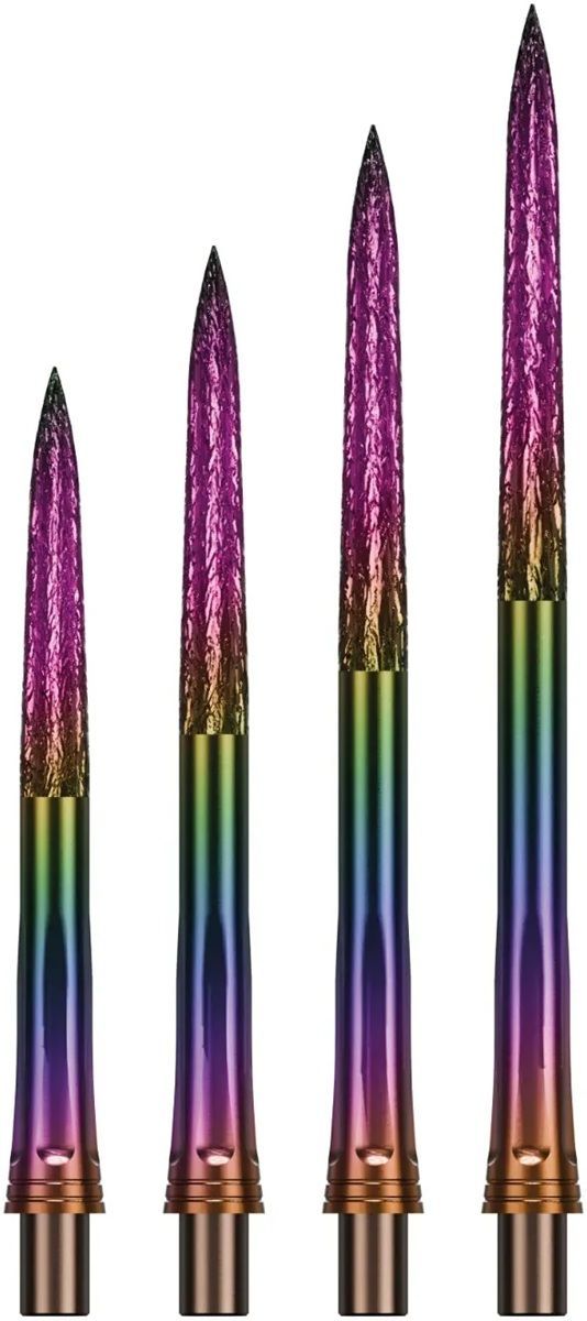 Precise180 EVO Steeldartspitze Rainbow Roughed 28/32/36/40 mm Wechselspitzen